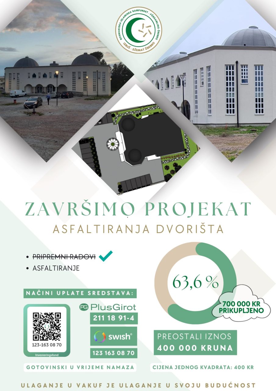 Molba za podršku akciji uređenja dvorišta u džematu Örebro