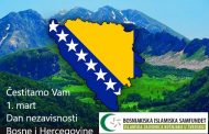 Čestitka povodom Dana nezavisnosti Bosne i Hercegovine