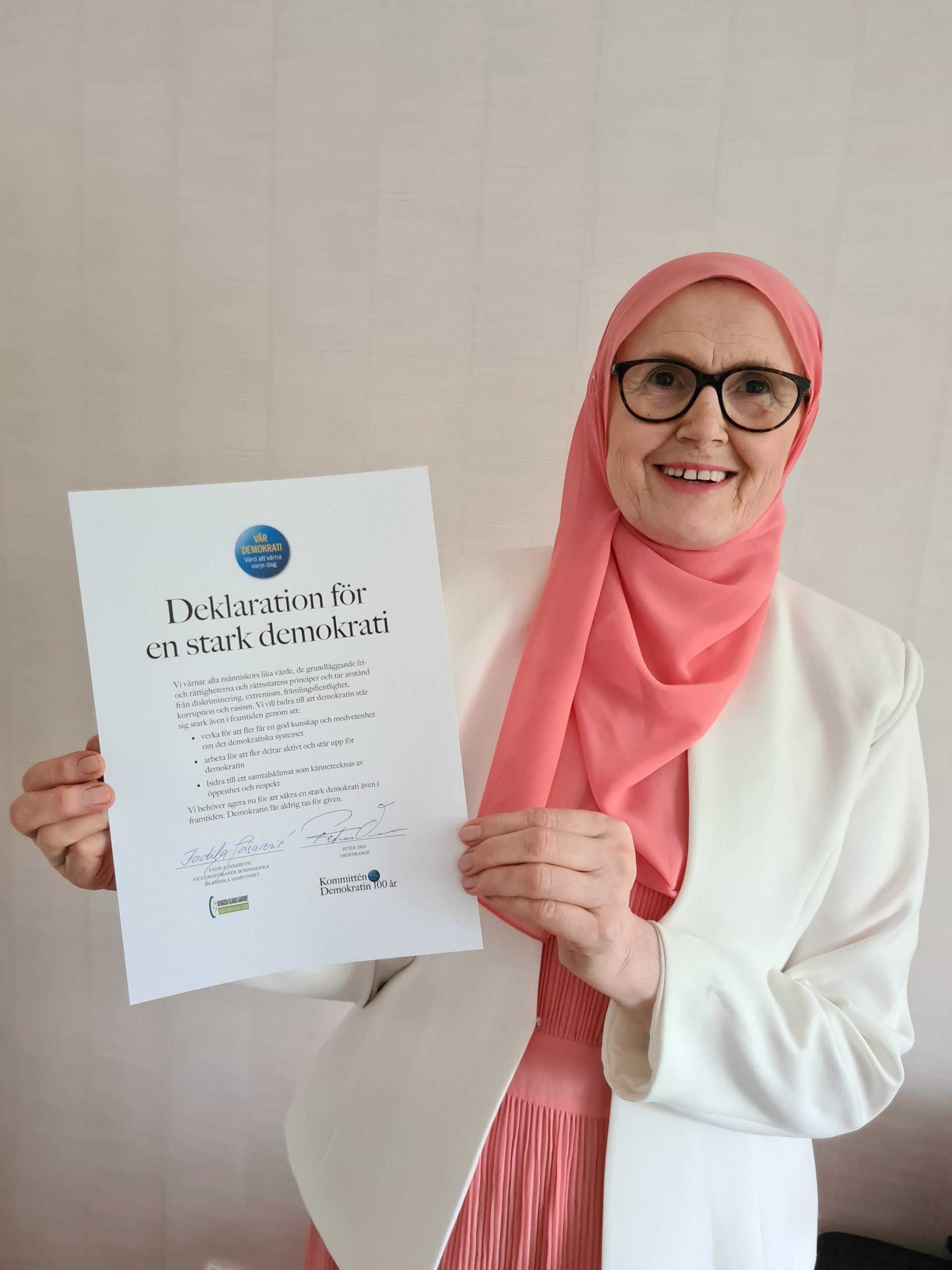 Islamska zajednica Bošnjaka u Švedskoj potpisala Deklaraciju o demokratiji
